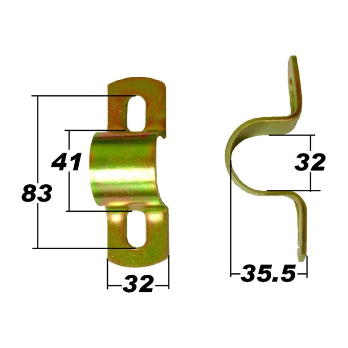 SuperPro Sway Bar Steel Mount Bracket SPF0984K