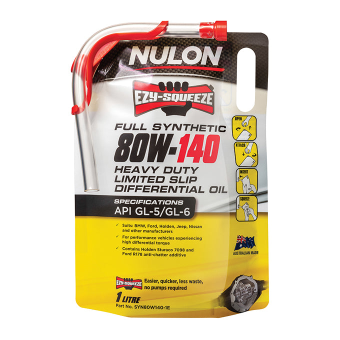 Nulon Heavy Duty Limited Slip Diff Oil 80W-140 1L - SYN80W140-1