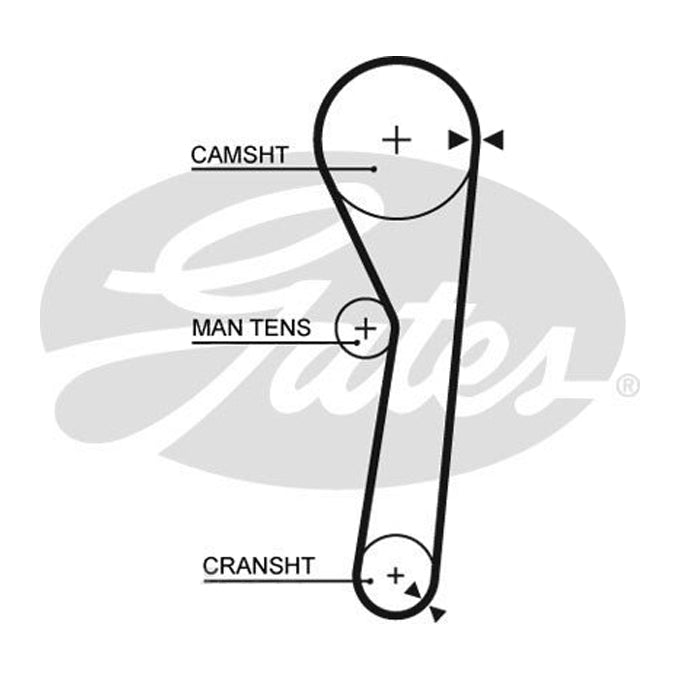 Gates Timing Belt T1020