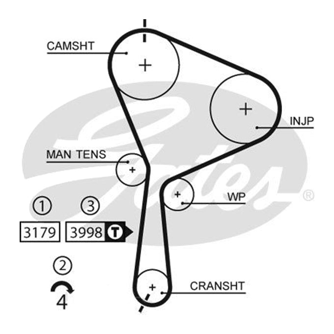 Gates Timing Belt T1634