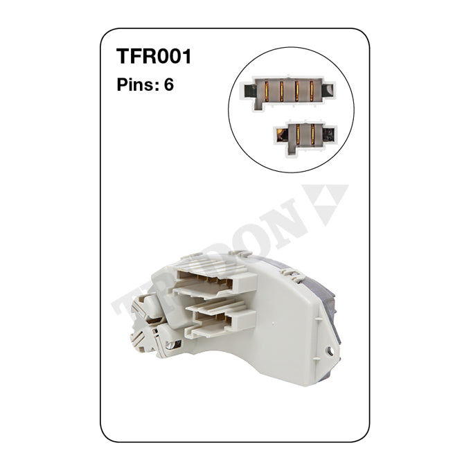 Tridon Heater Fan Resistor TFR001