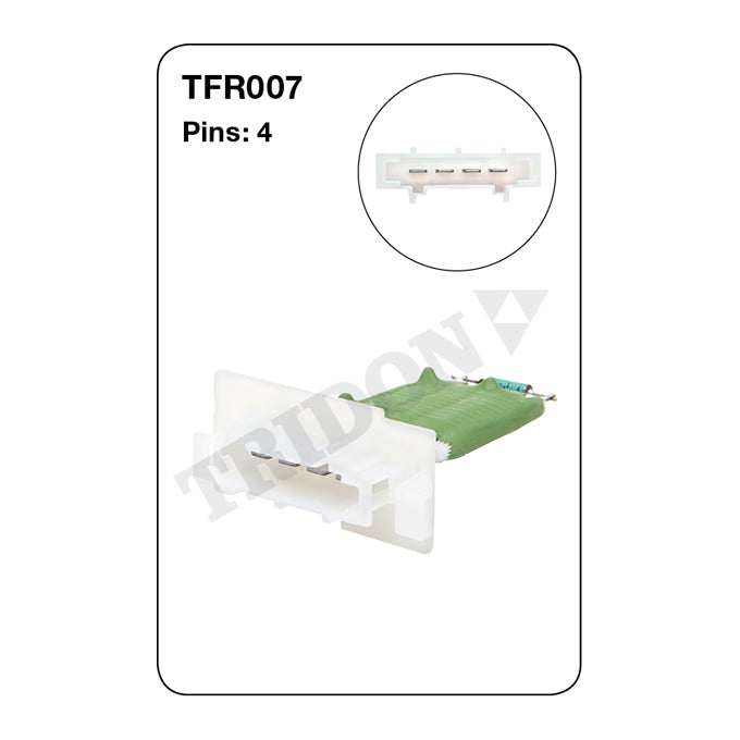 Tridon Heater Fan Resistor TFR007