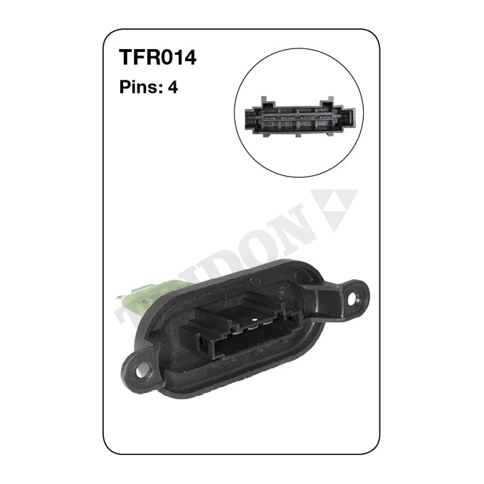 Tridon Heater Fan Resistor TFR014