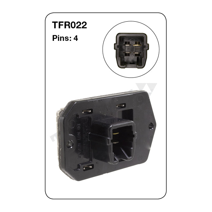 Tridon Heater Fan Resistor TFR022