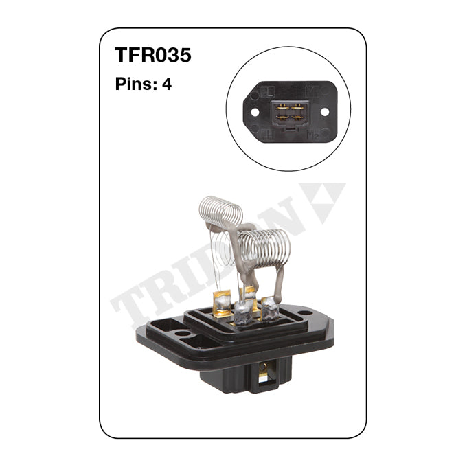 Tridon Heater Fan Resistor TFR035