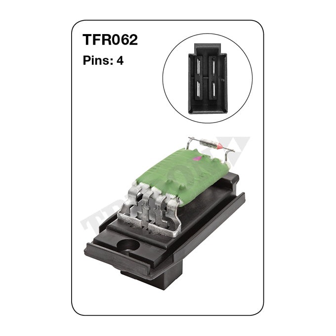 Tridon Heater Fan Resistor TFR062