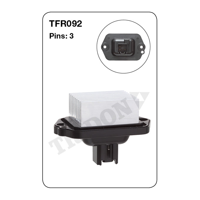 Tridon Heater Fan Resistor TFR092