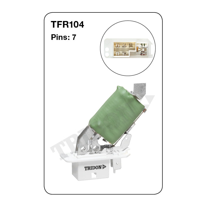 Tridon Heater Fan Resistor TFR104