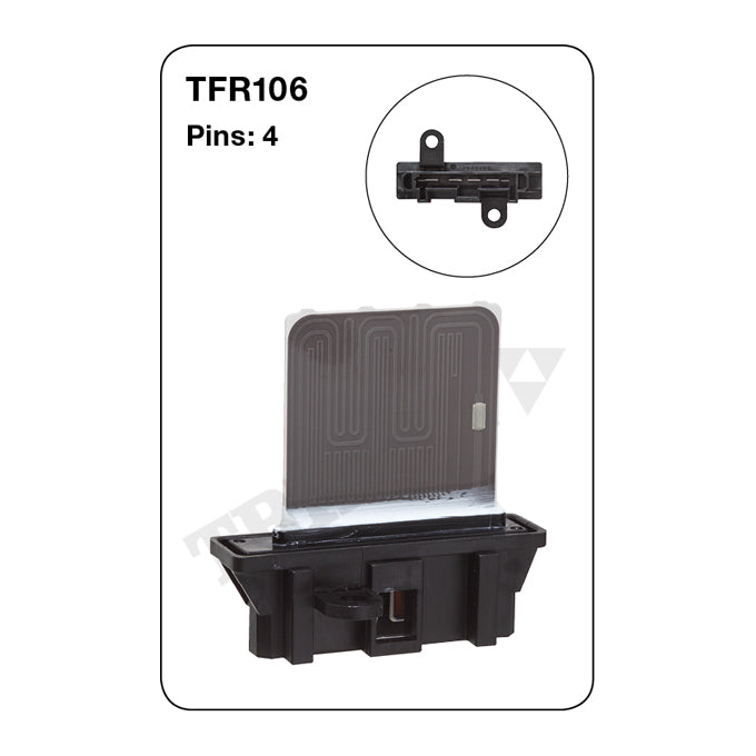 Tridon Heater Fan Resistor TFR106