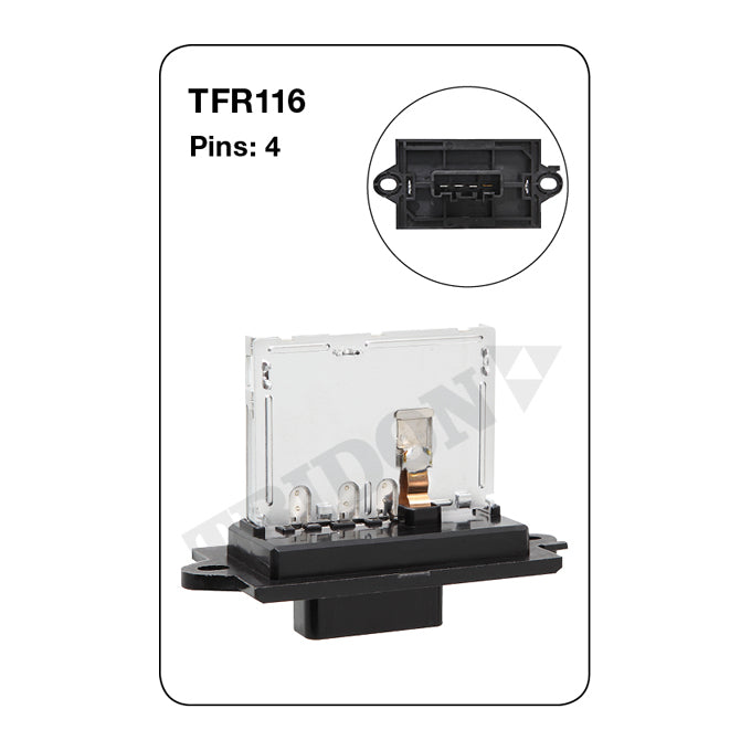Tridon Heater Fan Resistor TFR116