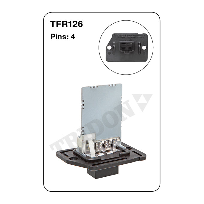 Tridon Heater Fan Resistor TFR126