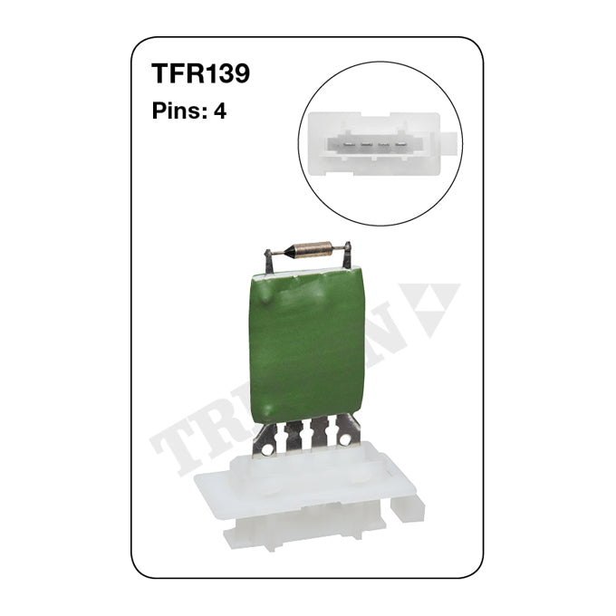 Tridon Heater Fan Resistor TFR139