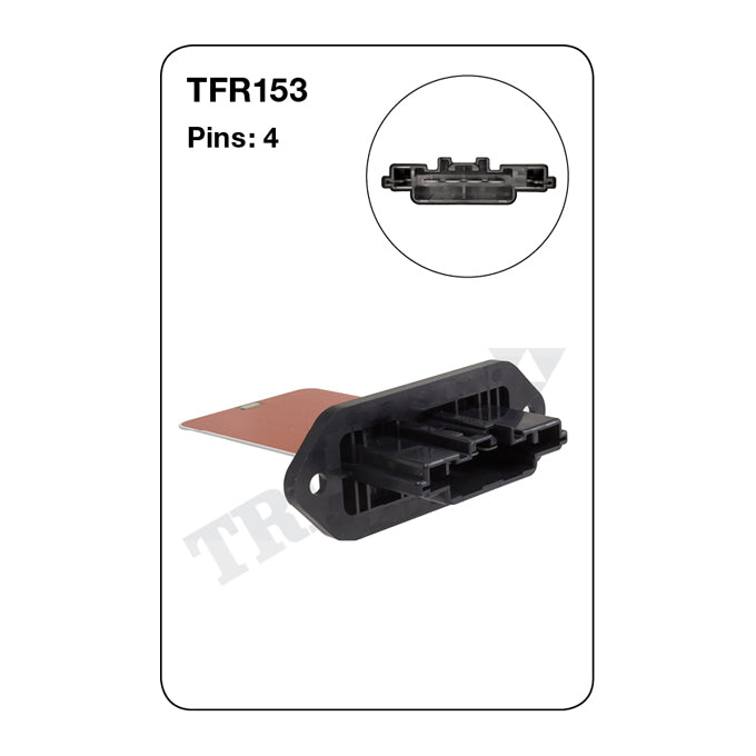 Tridon Heater Fan Resistor TFR153