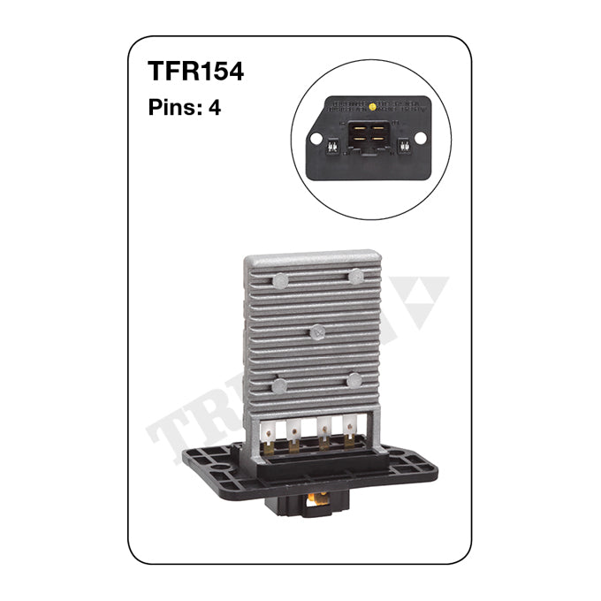 Tridon Heater Fan Resistor TFR154