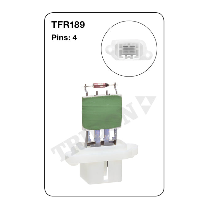 Tridon Heater Fan Resistor TFR189