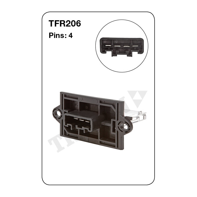 Tridon Heater Fan Resistor TFR206