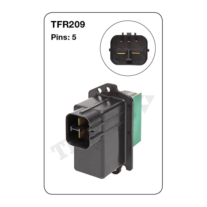Tridon Heater Fan Resistor TFR209