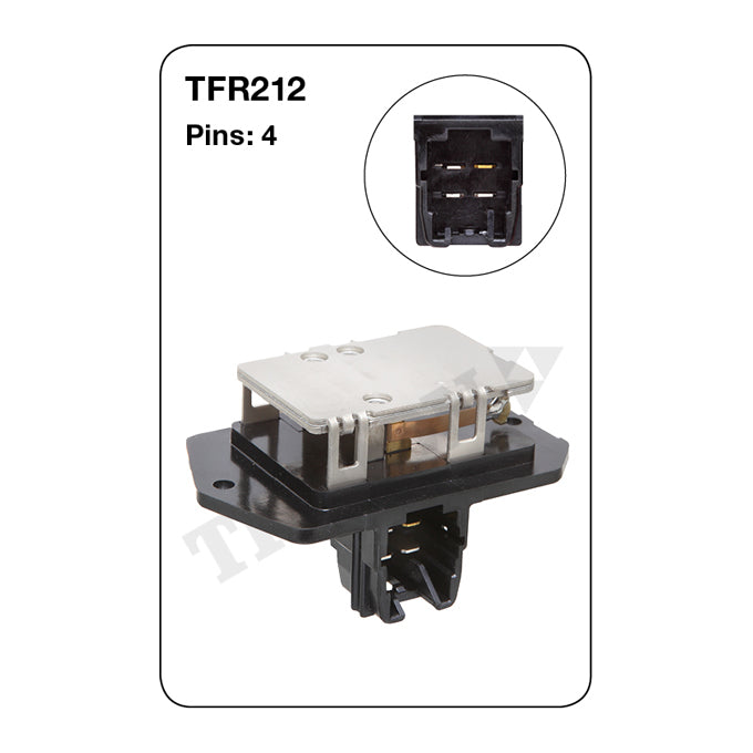 Tridon Heater Fan Resistor TFR212