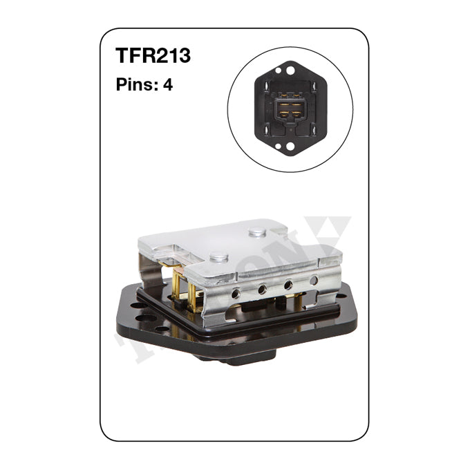 Tridon Heater Fan Resistor TFR213