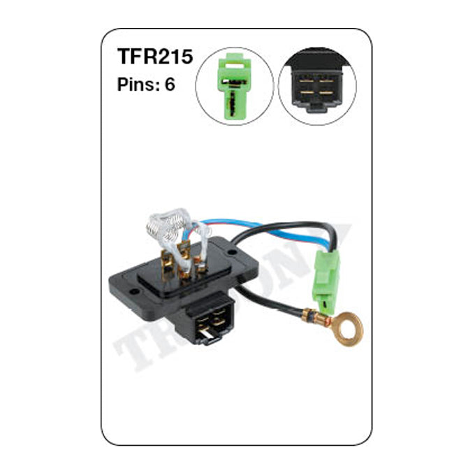 Tridon Heater Fan Resistor TFR215