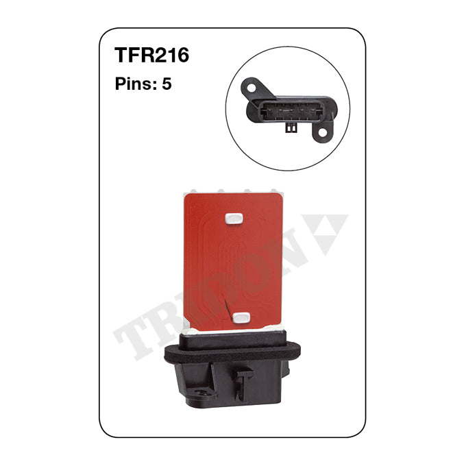 Tridon Heater Fan Resistor TFR216