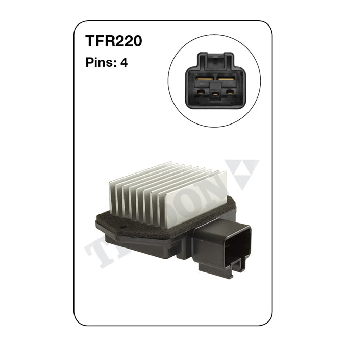 Tridon Heater Fan Resistor TFR220