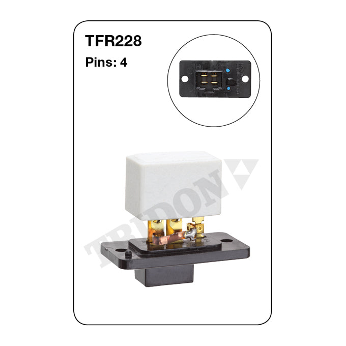 Tridon Heater Fan Resistor TFR228