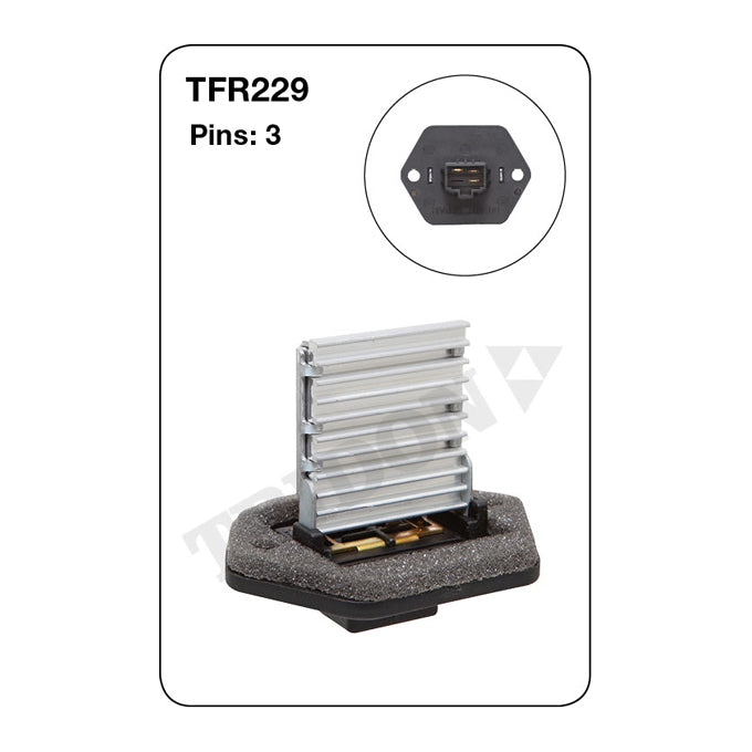 Tridon Heater Fan Resistor TFR229