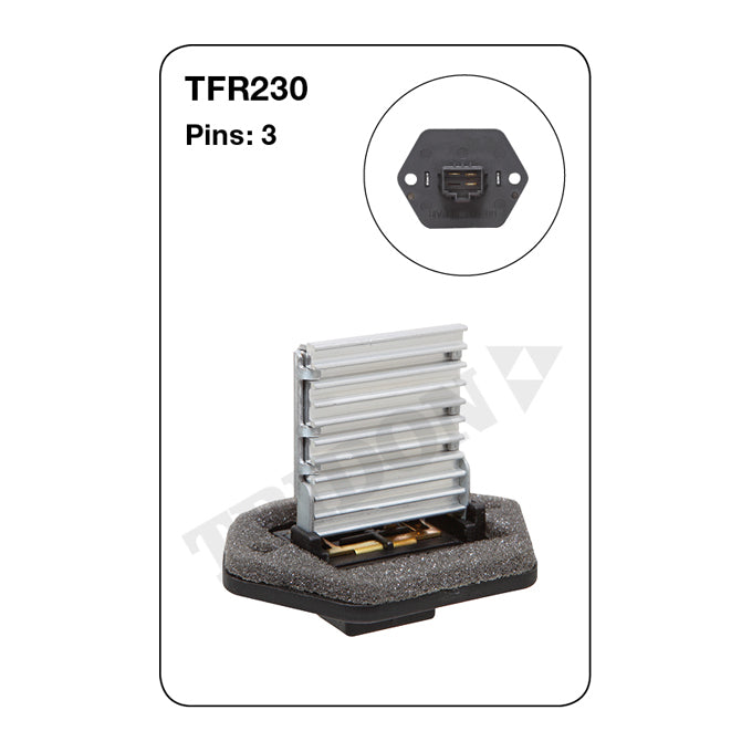 Tridon Heater Fan Resistor TFR230