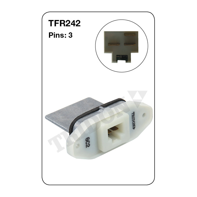 Tridon Heater Fan Resistor TFR242