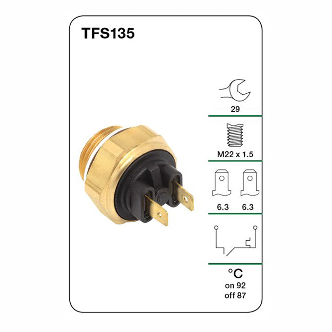 Tridon Thermo Fan Switch TFS135
