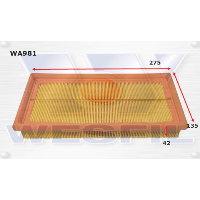 Wesfil Air filter WA981