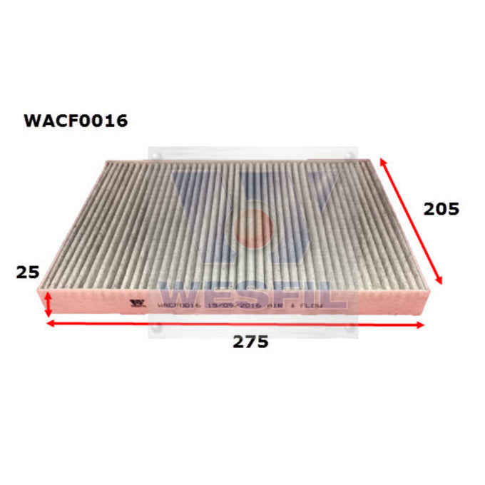 Wesfil Cabin Air Filter WACF0016