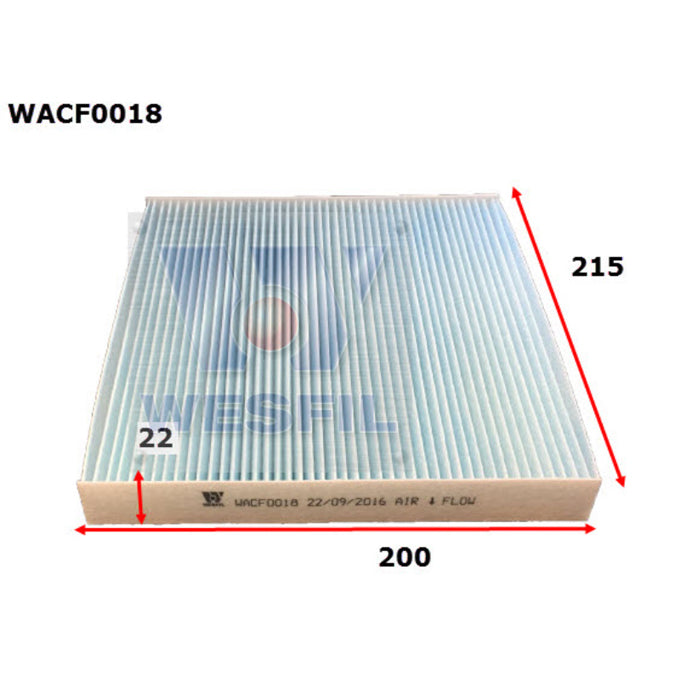 Wesfil Cabin Air Filter WACF0018
