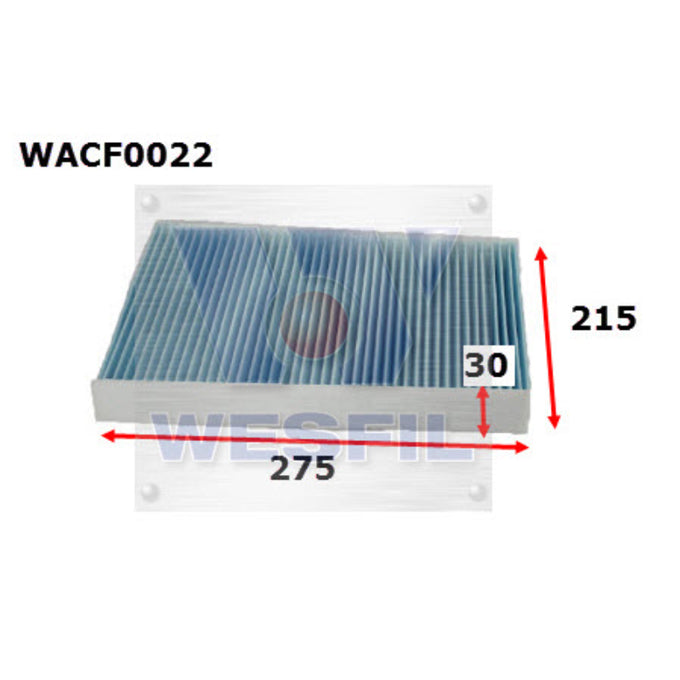 Wesfil Cabin Air Filter WACF0022