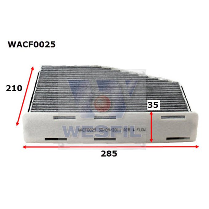Wesfil Cabin Air Filter WACF0025