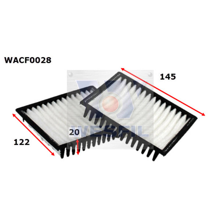 Wesfil Cabin Air Filter WACF0028