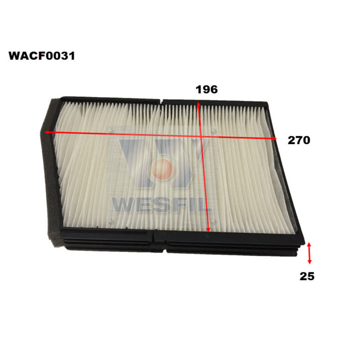 Wesfil Cabin Air Filter WACF0031
