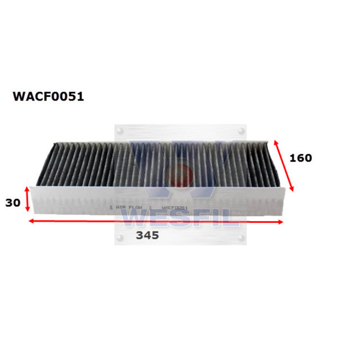 Wesfil Cabin Air Filter WACF0051