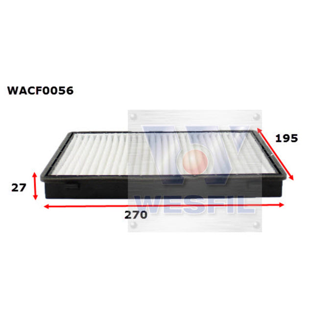 Wesfil Cabin Air Filter WACF0056