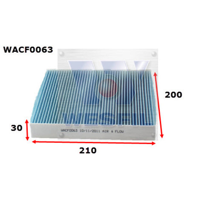Wesfil Cabin Air Filter WACF0063