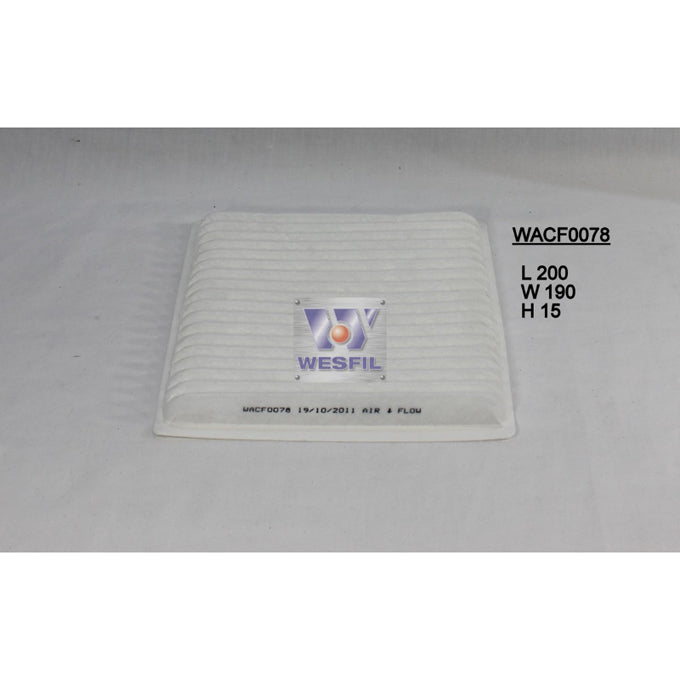 Wesfil Cabin Air Filter WACF0078
