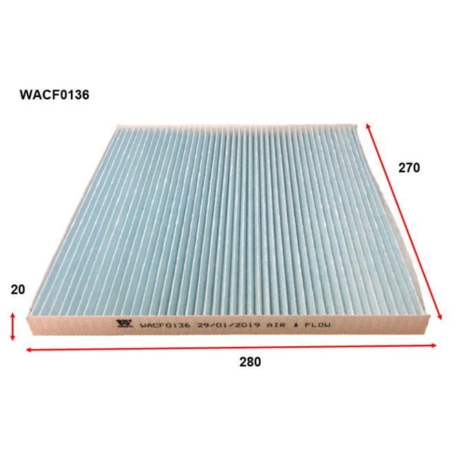 Wesfil Cabin Air Filter WACF0136