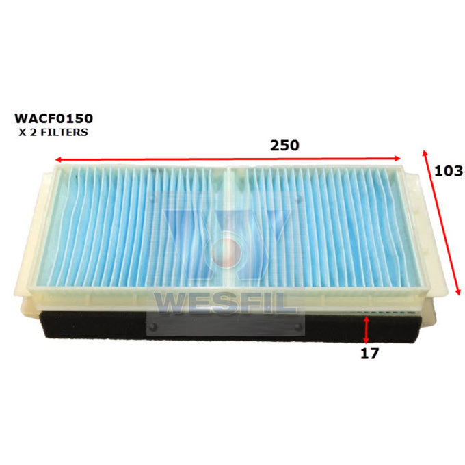 Wesfil Cabin Air Filter WACF0150