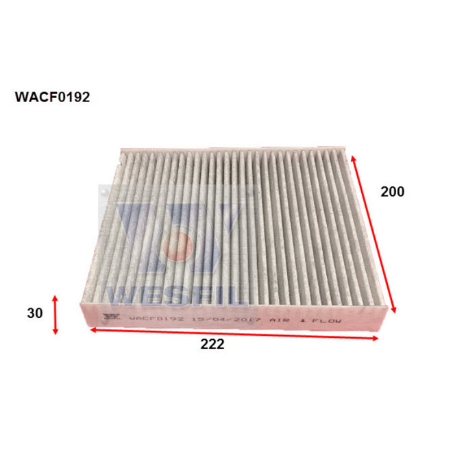 Wesfil Cabin Air Filter WACF0192
