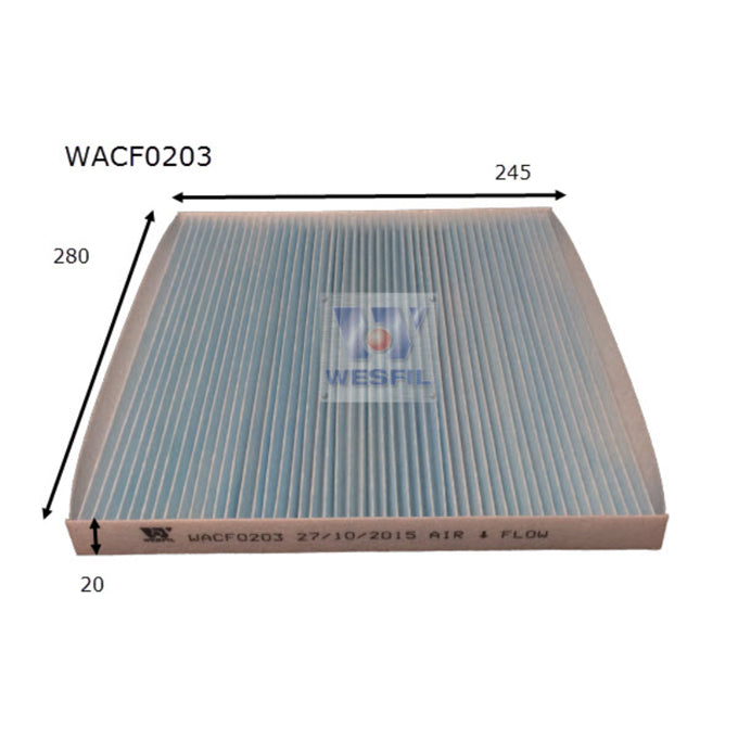 Wesfil Cabin Air Filter WACF0203
