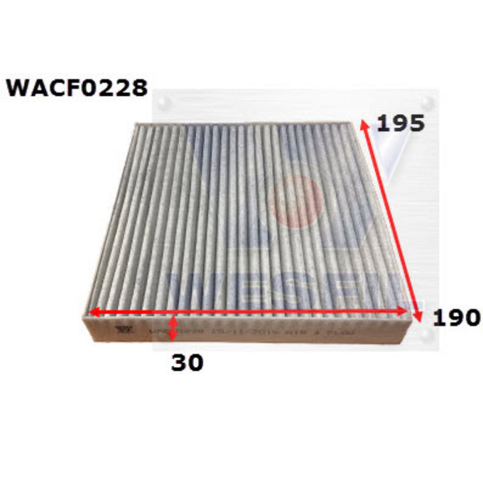 Wesfil Cabin Air Filter WACF0228