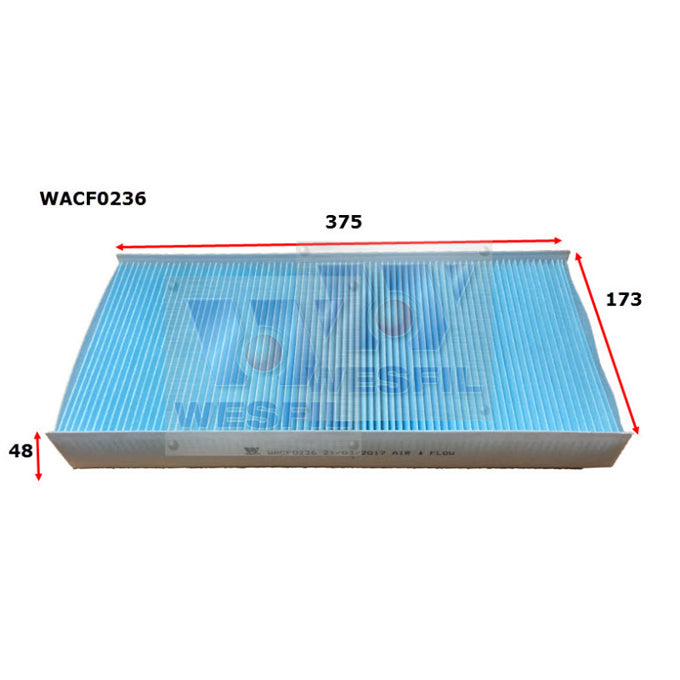 Wesfil Cabin Air Filter WACF0236