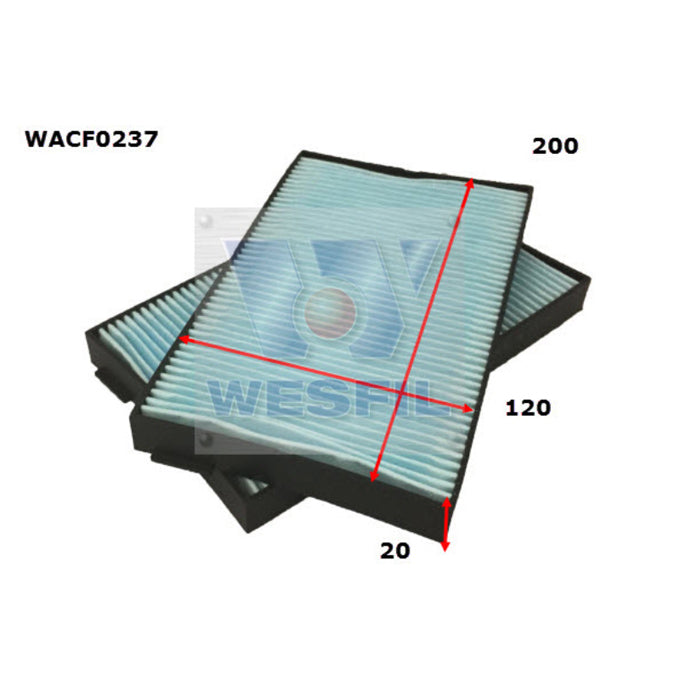 Wesfil Cabin Air Filter WACF0237