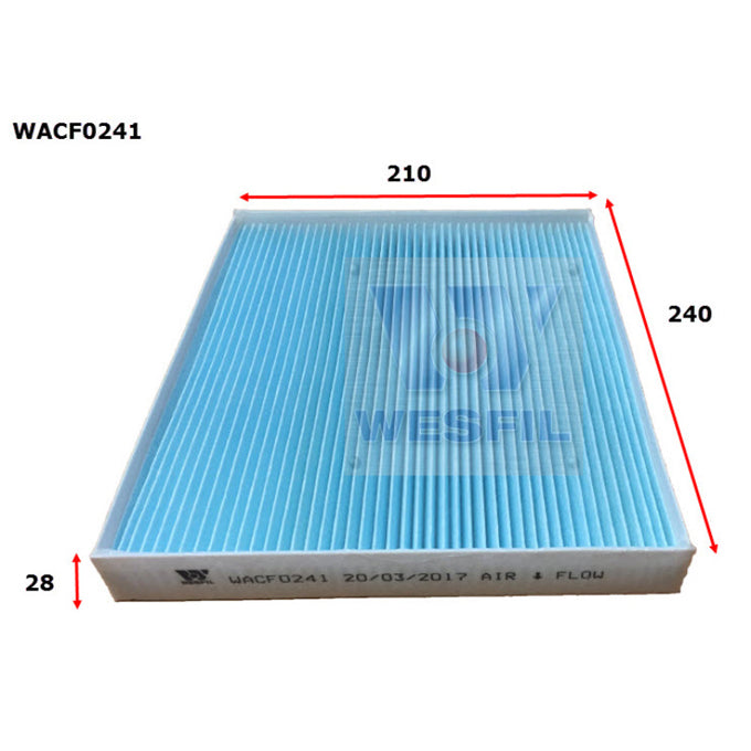 Wesfil Cabin Air Filter WACF0241